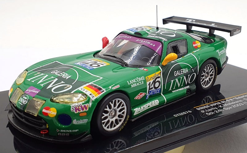 Ixo 1/43 Scale GTM076 - Dodge Viper GT-S R "Galeria Inno" 5th 24H SPA 2003 #126