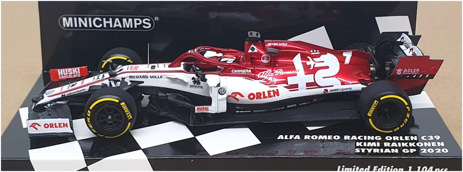 Minichamps 1/43 Scale 417 200207 - F1 Alfa Romeo Syrian GP 2020 Raikkonen