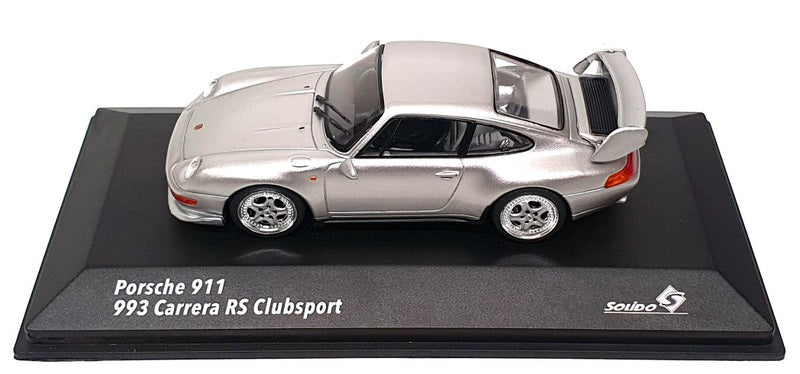 Solido 1/43 Scale S4313803 - Porsche 993 Carrera RS Clubsport - Polar Silver