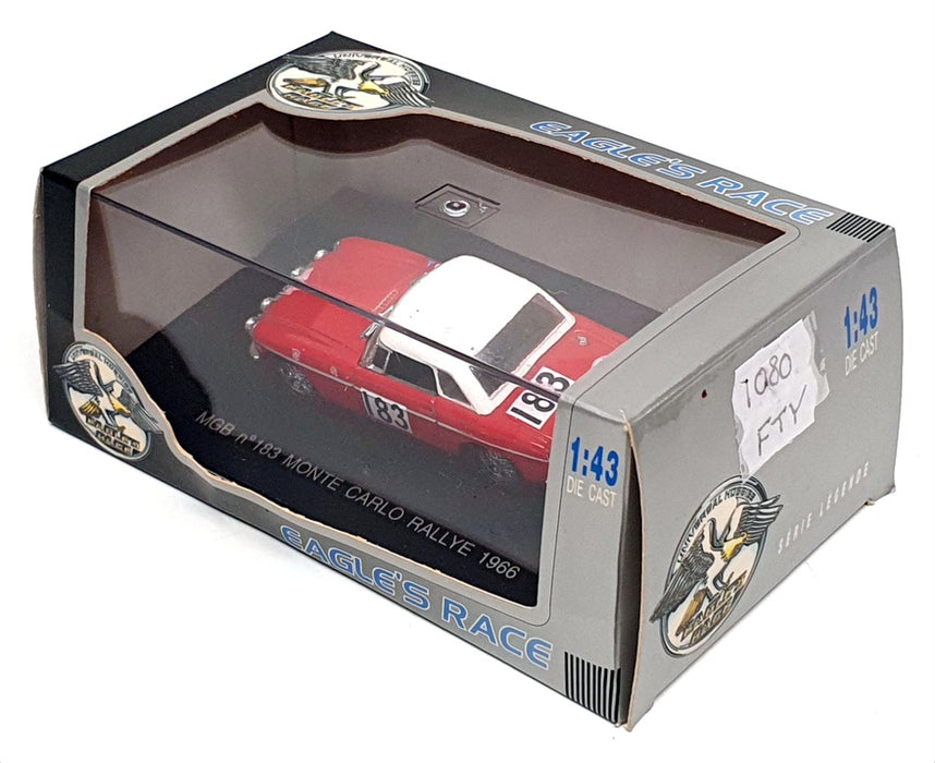 Eagles Race Universal 1/43 Scale 1080 - MGB #183 Monte Carlo 1966 - Red/White