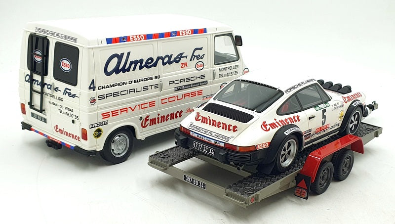 Otto 1/18 Scale OT374 Rally Set Porsche 911 SC Gr.4 Citroen Support And Trailer