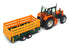 Britains 1/32 Scale 9614 - Renault Tractor & Animal Trailer - Orange/Yellow