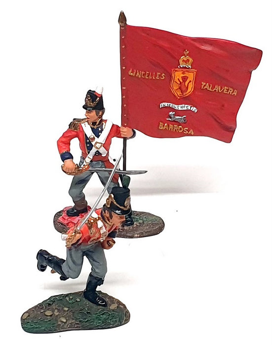 Britains 54mm 00149 - Waterloo British Coldstream Guards Command Set