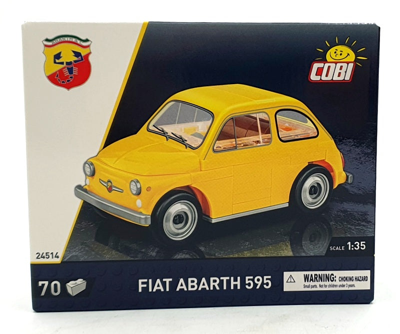 Cobi Bricks 1/35 Scale 24514 - Fiat Abarth 595 - Yellow