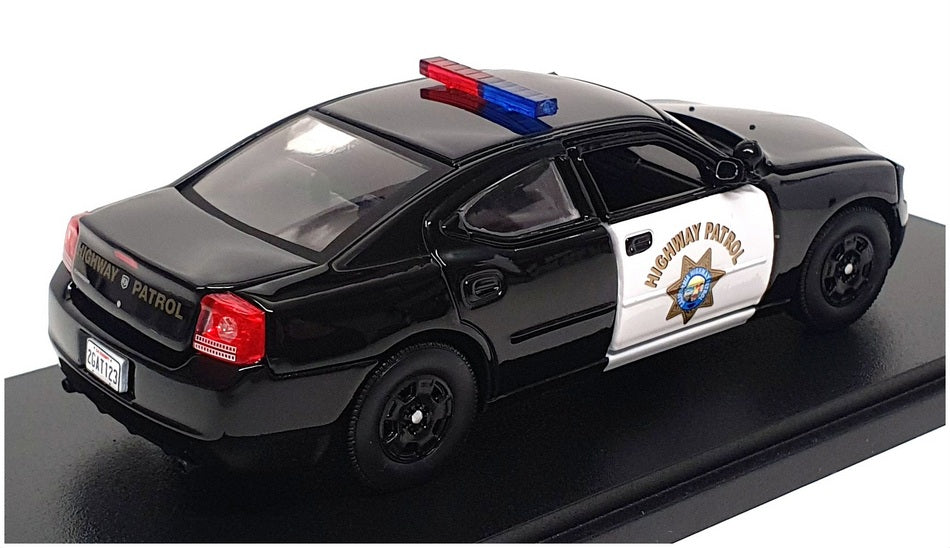 Greenlight 1/43 Scale 86634 - 2006 Dodge Charger Police The Rookie - Black/White