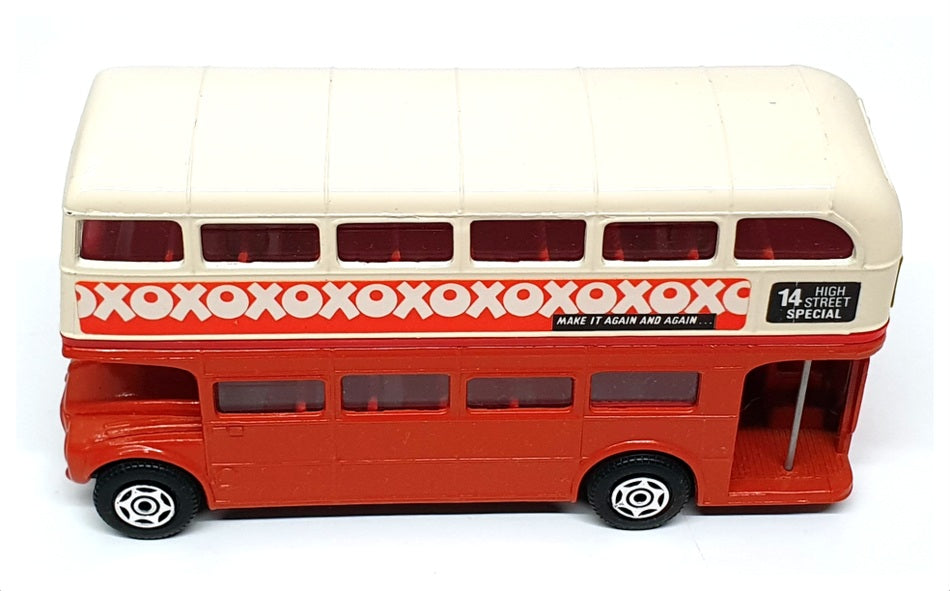 Corgi Appx 12cm Long Diecast 469 - AEC Routemaster Bus - Orange/Cream