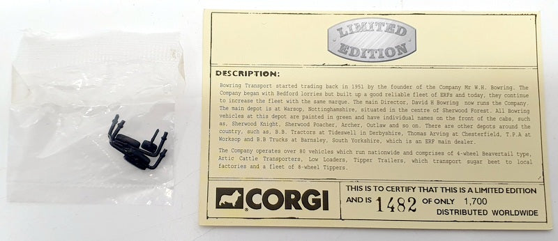 Corgi 1/50 Scale CC11909 - ERF EC Series Low Loader & Steel Casting Load Bowring