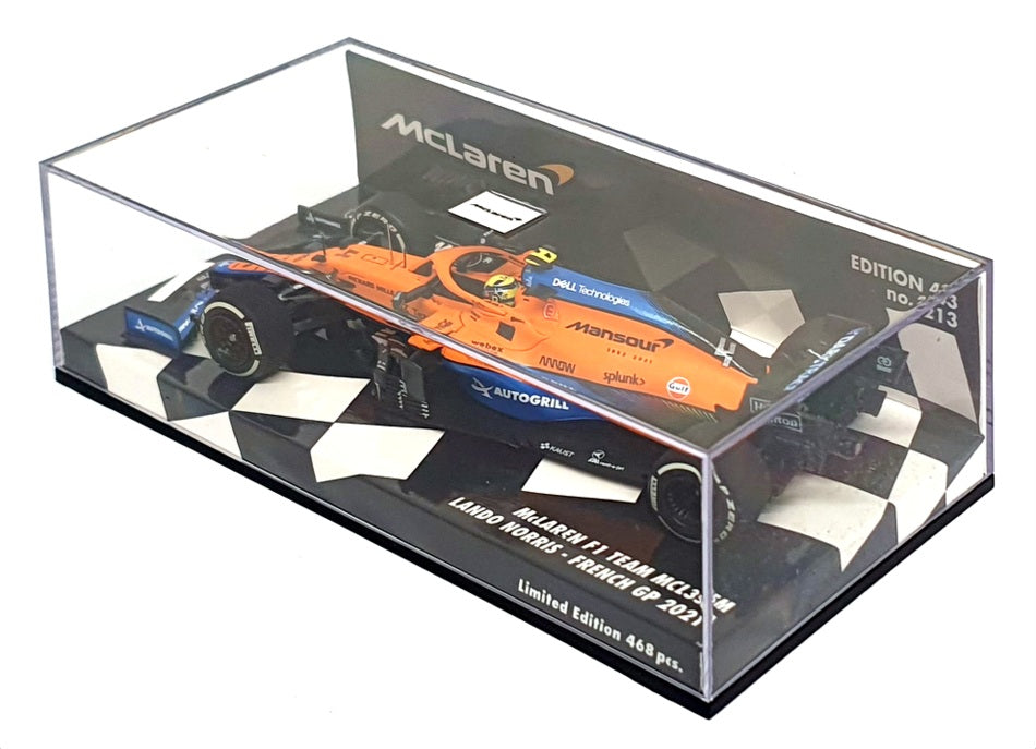 Minichamps 1/43 Scale 537 215104 - F1 McLaren MCL35M French GP 2021 Norris