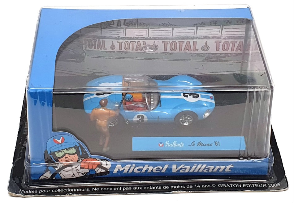 Altaya 1/43 Scale M09701-01 - Vaillante #3 Le Mans 1961 Michael Vaillant - Blue