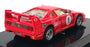 Hot Wheels 1/43 Scale 22167 - 1987 Ferrari F40 Race Car #1 - Red