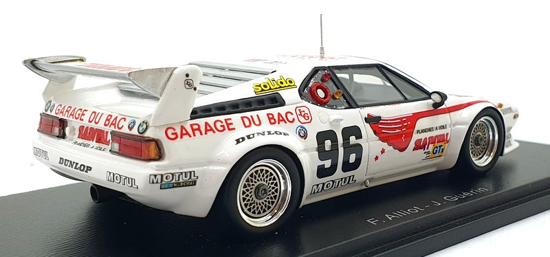 Spark 1/43 Scale S6400 - BMW M1 #101 24h Le Mans 1980