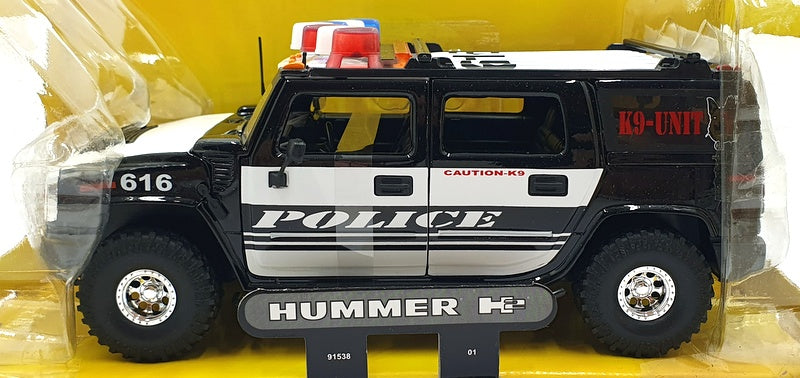 Jada 1/24 Scale Diecast 90513 - Hummer H2 Heat Emergency Black/White