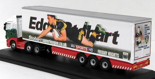 Oxford Diecast 1/76 Scale SHL06FR Scania Stobart Super League Leeds Rhinos