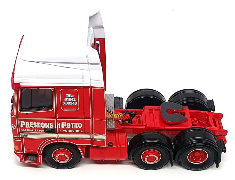 Corgi 1/50 Scale CC13208 - DAF XF Space Cab Truck (Prestons Of Potto) Red/White