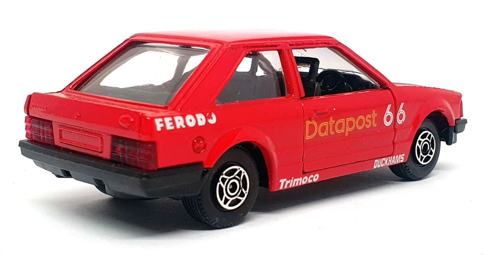 Corgi 11cm Long Diecast 611 - Ford Escort (66 Datapost) - Red