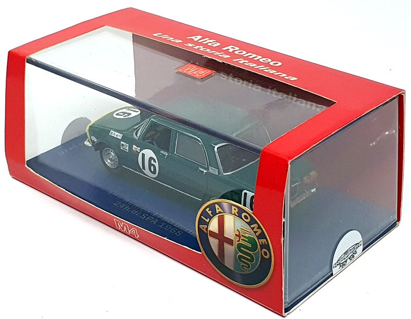 M4 Models 1/43 Scale 70390 - Alfa Romeo 1750 Berlina #16 24h SPA 1968