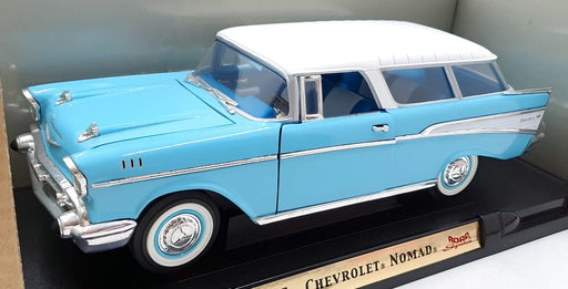 Road Signature 1/18 Scale Diecast 92088 - 1957 Chevrolet Nomad - Blue