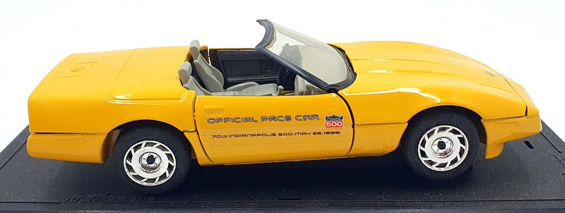 Majorette 1/24 Scale Diecast 4204 - Chevrolet Corvette Roadster - Yellow
