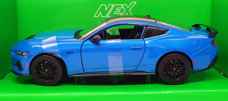 Welly NEX 1/25 Scale Diecast 24123W - 2024 Ford Mustang GT - Blue