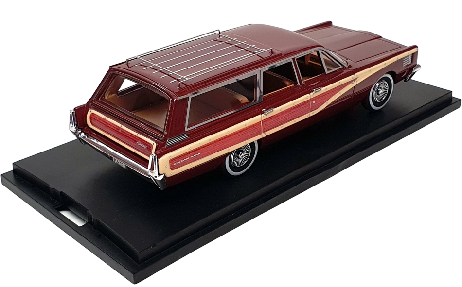 Goldvarg 1/43 Scale GC-042B - 1965 Mercury Station Wagon - Burgundy Poly