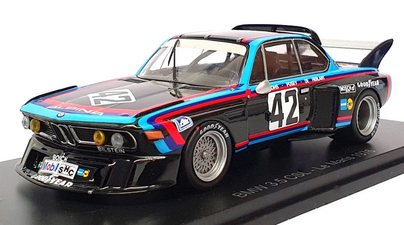 Spark 1/43 Scale CK59751 - BMW 3.5 CSL #42 Le Mans 1976 - Black