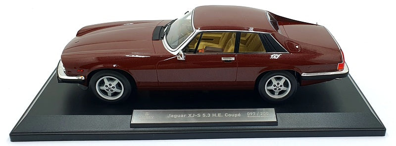 Norev 1/18 Scale Diecast 182621 - 1982 Jaguar XJ-S Coupe Red Met.