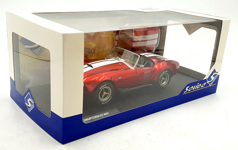 Solido 1/18 Scale Diecast S1804909 - Shelby Cobra 427 MKII 1965 - Met Red