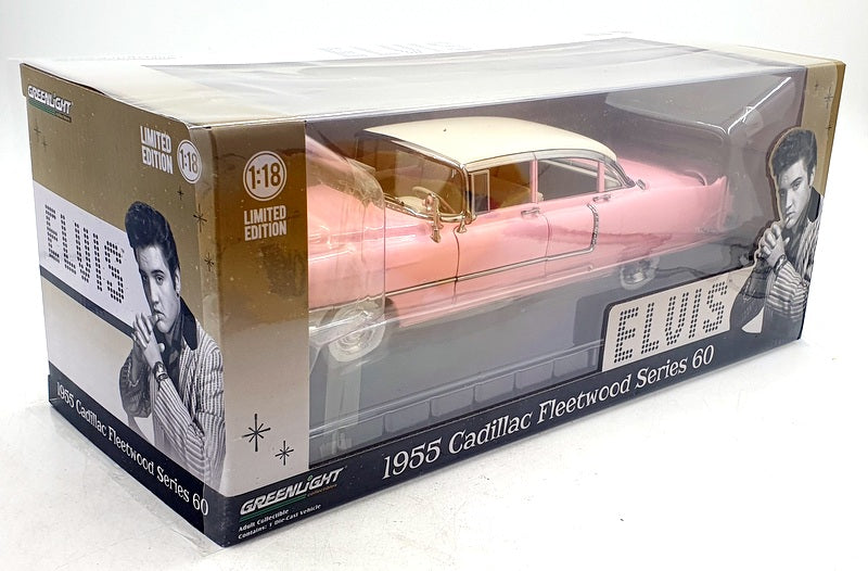 Greenlight 1/18 Scale Diecast 12950 Elvis 1955 Fleetwood Cadillac series 60 Pink