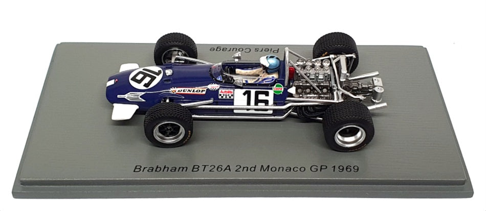 Spark 1/43 Scale S8317 - Brabham BT26A 2nd Monaco GP 1969 - #16 Courage