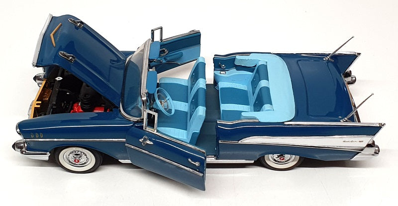 Danbury Mint 1/24 Scale Diecast No. 41 - 1957 Chevrolet Bel Air - Blue