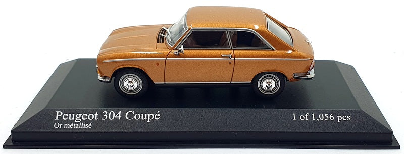 Minichamps 1/43 Scale 400 112720 - 1972 Peugeot 304 Coupe - Met. Gold