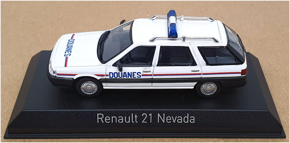 Norev 1/43 Scale 512136 - 1993 Renault 21 Nevada Stn Wagon (Douanes) - White