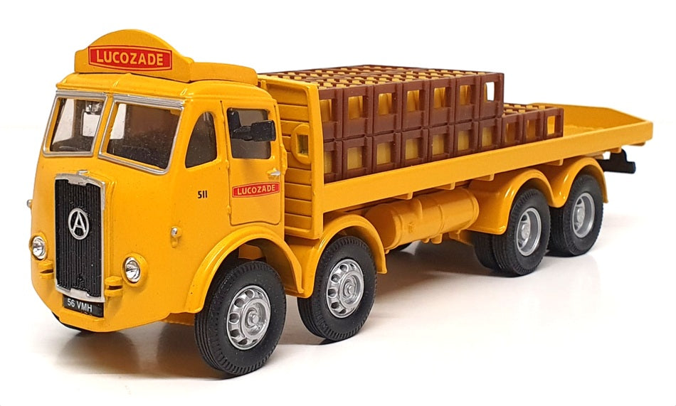 Corgi 1/50 Scale 97334 - Atkinson 8 Wheel Rigid With Crates "Lucozade" Yellow