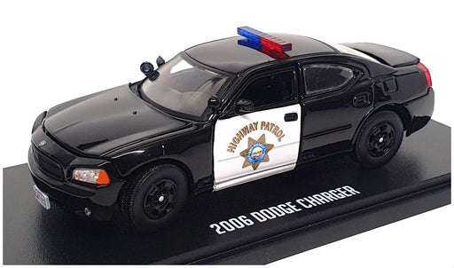 Greenlight 1/43 Scale 86634 - 2006 Dodge Charger Police The Rookie - Black/White