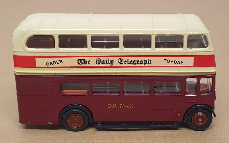 EFE 1/76 Scale 00394c - AEC Regent (O.K. Motor Services) REWORKED - Cream/Maroon