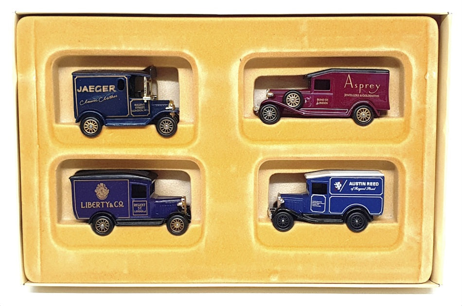 Lledo Diecast LS2004 - 4 Piece Van Set - Models Of Famous Stores Of London