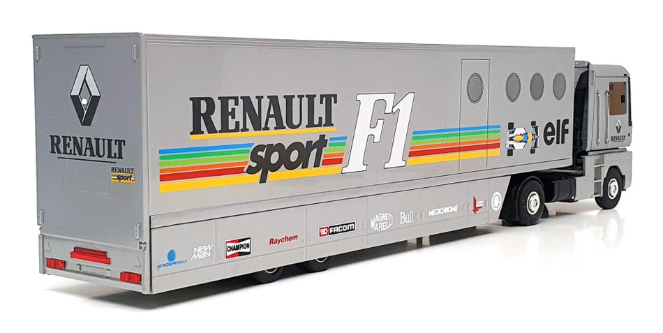 Eligor 1/43 Scale 77.11.148 022 - Renault F1 Transporter Truck - Met Grey