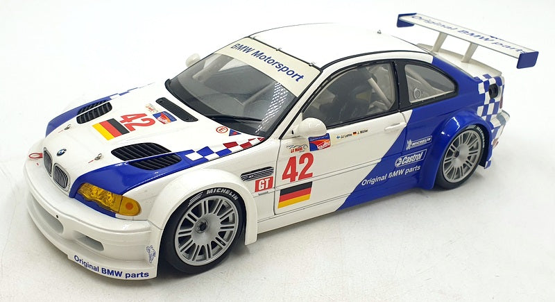 Minichamps 1/18 Scale Diecast 80 43 0 139 183 - BMW M3 GTR 2001 J.J.Lehto