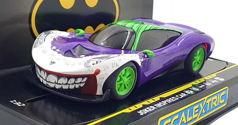 Scalextric 1/32 Scale Slot Car C4142 Joker Inspired Car - Purple/Green