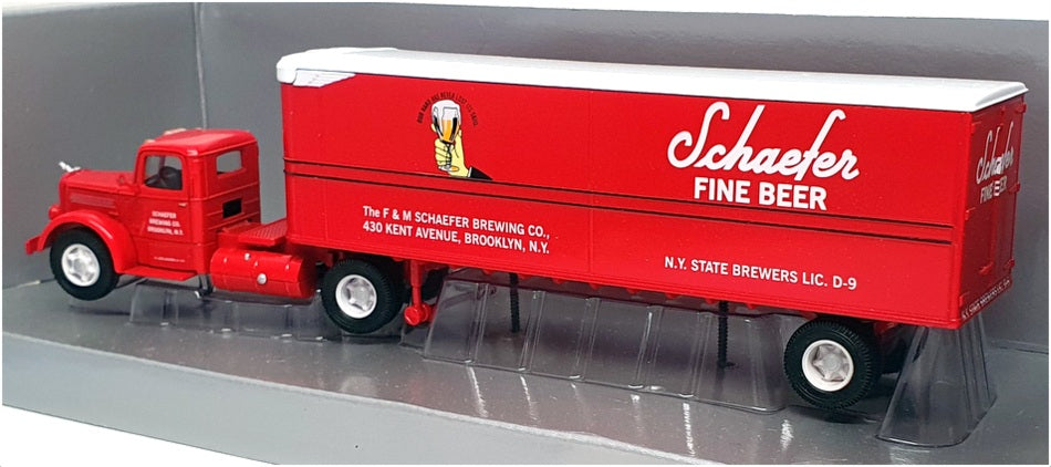 Corgi 1/50 Scale 50702 - Mack LJ Semi Fruehauf Container (Schaefer Brewing Co)