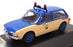 PremiumX 1/43 Scale PRD237 - Volkswagen Brasilia Police 1975 - Blue/Yellow