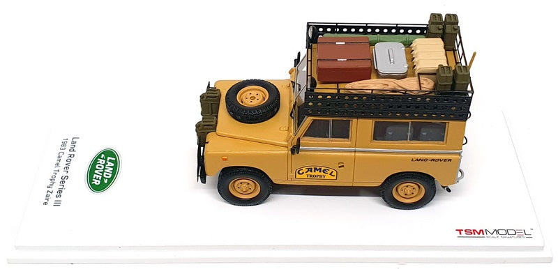 TSM 1/43 Scale TSM164321 - Land Rover SIII 1983 Camel Trophy Zaire - Beige