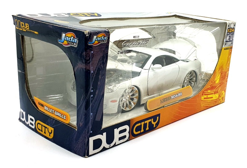 Jada Dub City 1/24 Scale Model Car 53989 - Lexus SC430 - White