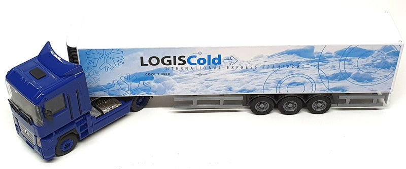 Joal 1/50 Scale 370 Renault Magnum Truck & Fridge Trailer (LOGISCold) Blue/White