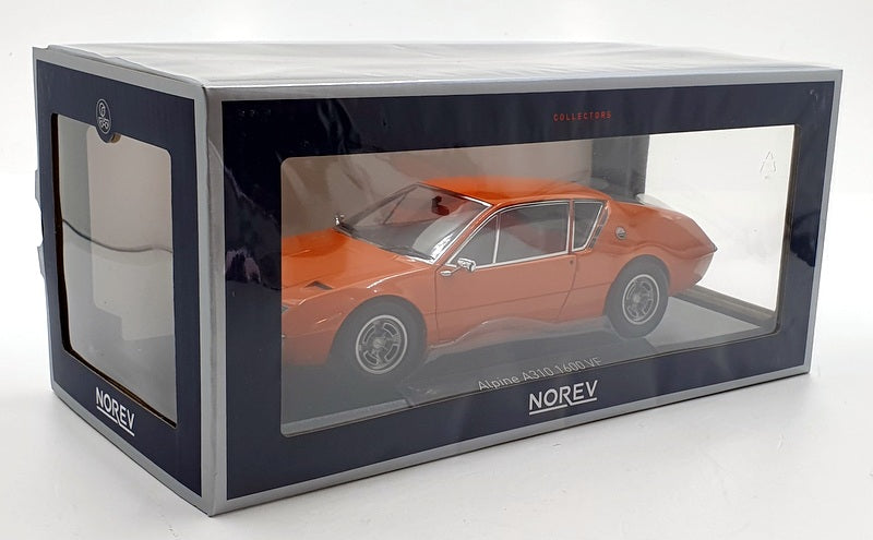 Norev 1/18 Scale Diecast 185402 - 1974 Alpine A310 1600 VF - Acropolis Orange