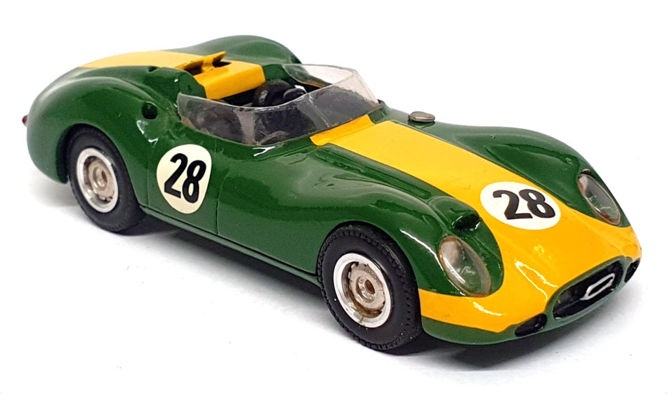 Western Models 1/43 Scale Built Kit CBT42 - 1958 Lister Jaguar Race Car #28