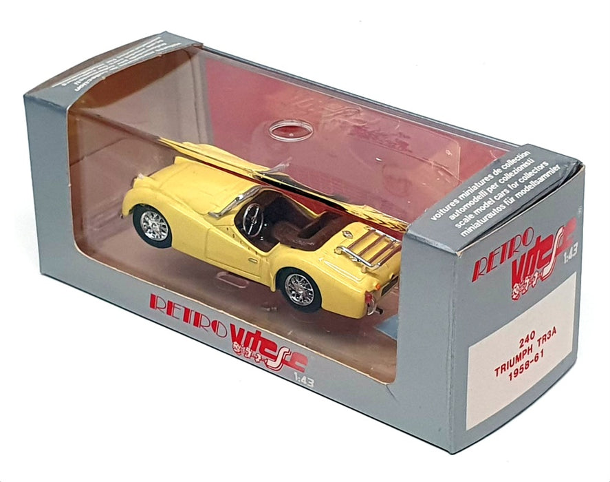 Vitesse 1/43 Scale 240 - 1958-61 Triumph TR3A Open Convertible - Yellow