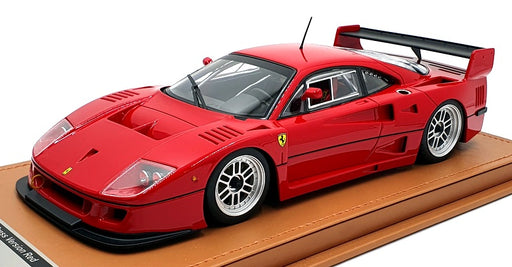 Tecnomodel 1/18 Scale TM18-286G - 1996 Ferrari F40 24h LM Red w/ Silver Wheels