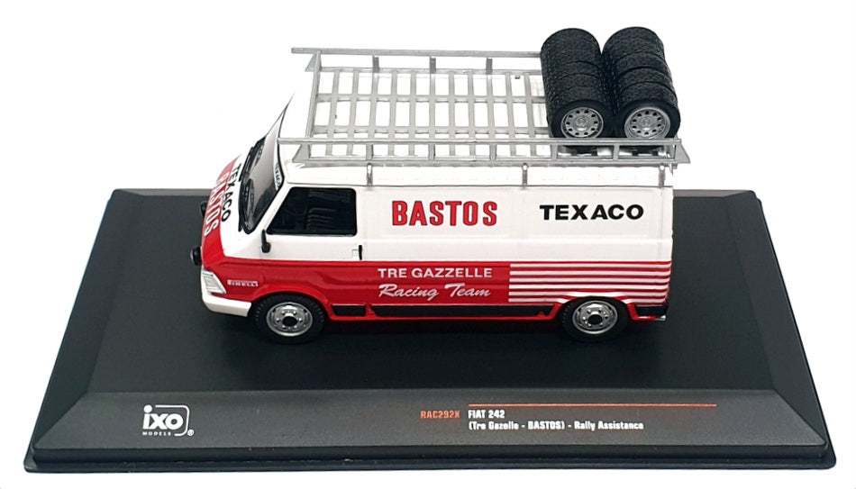 Ixo 1/43 Scale Diecast RAC292X - Fiat 242 Van Rally Assistance - Red/White