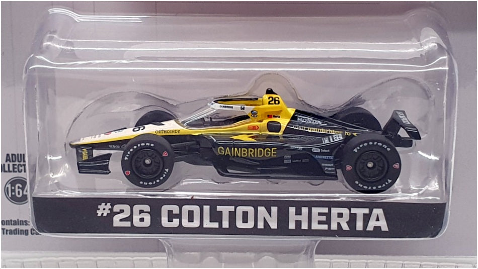 Greenlight 1/64 Scale 11590 NTT Indycar Series #26 C. Herta - Black/White/Yellow